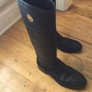 SALE ❤️❤️ Tory Burch Black Tall Leather Riding Boots